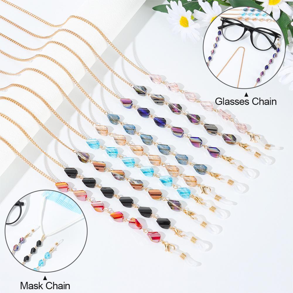 R-flower Glasses Chain Holder Kalung Fashion Tali Penahan Kacamata Baca Logam