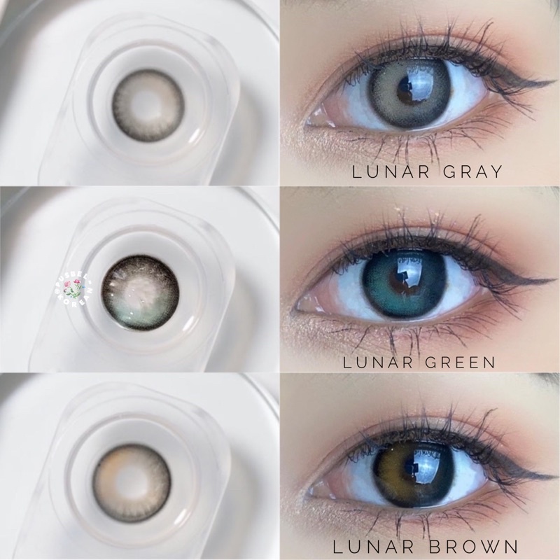 Softlens lunar gray brown green blue original korea pusbel korean