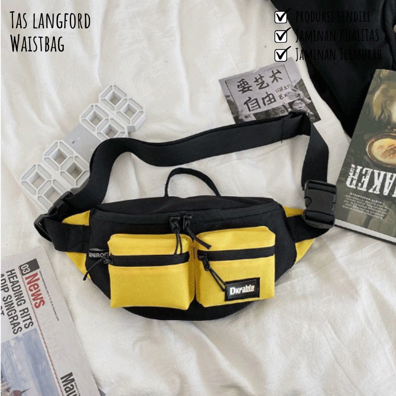 Tas Waistbag Wanita - Selempang Pinggang Dada Bahu Model Kekinian Korea Fashion Terbaru Stylish Backpack Travel Terbaru Termurah Bagus Kualitas Premium Classic Import Lokal Original Unisex Perempuan Cewek