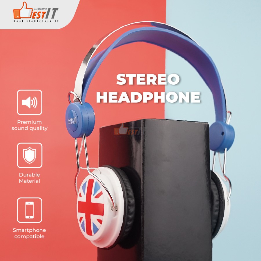 Headset Stereo Bass Bulldog Original M-Tech