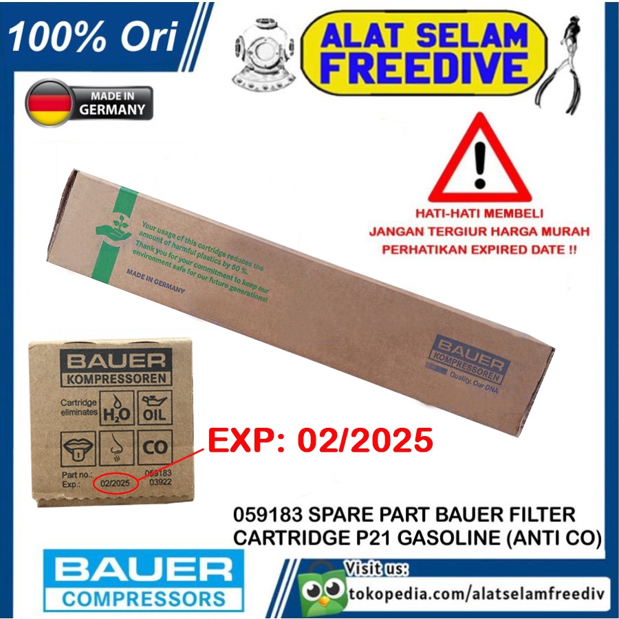 Jual Bauer Filter Cartridge P21 P21 Compressor Anti CO Bauer 059183