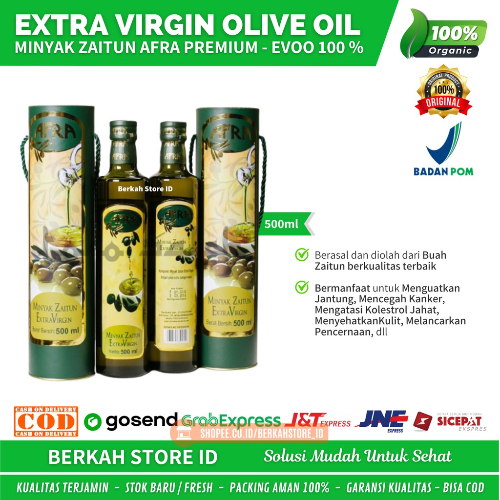 

PREMIUM / 500ML MINYAK ZAITUN EXTRA VIRGIN OLIVE OIL 100% ZAITUN ORKIDE ZAITUN AFRA