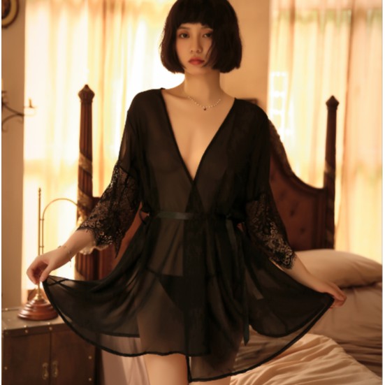 Outer Lingerie Sexy Women / Lingery Wanita Sexy (S-L) 8396-Black