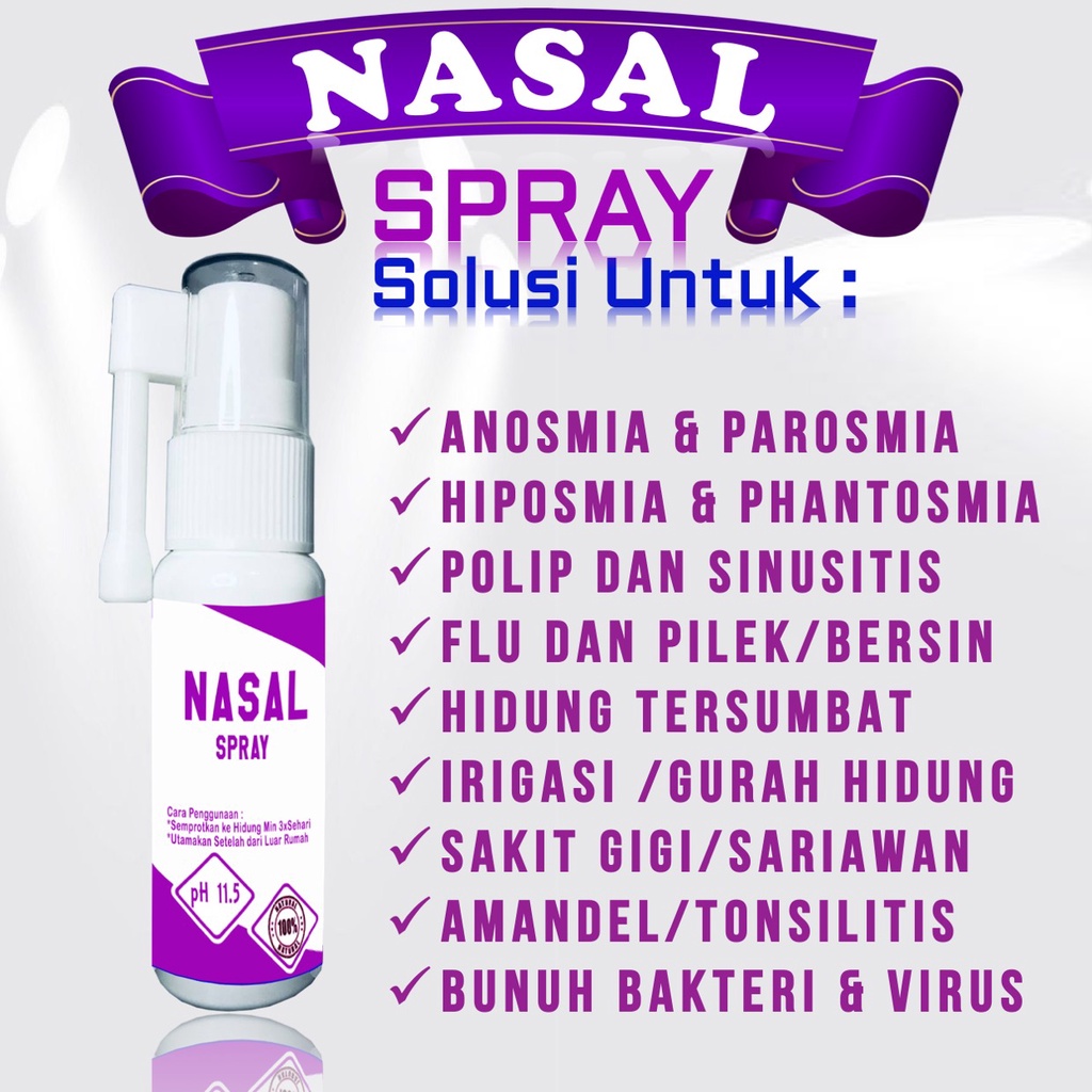 Nasal Spray Anosmia Semprot Hidung Covid Dewasa Anak Balita Anti Virus Bakteri