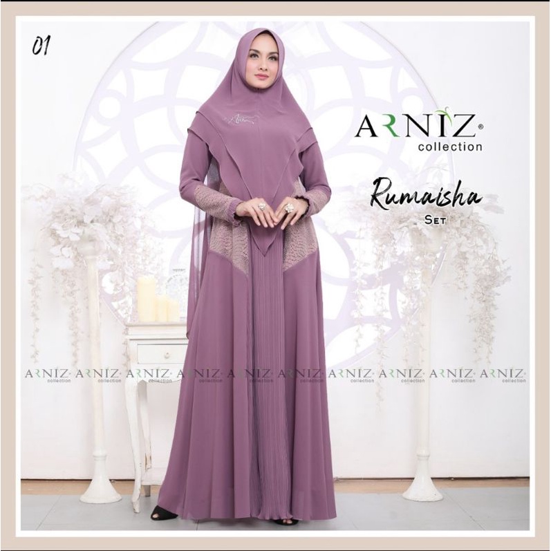 RUMAISHA SET BY ARNIZ COLLECTION_ORIGINAL_READY SIAP KIRIM