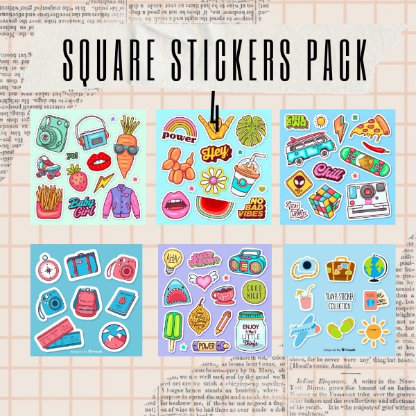 

[PART 4] aesthetic square stickers | sticker tumblr aesthetic untuk hp/laptop | stiker aesthetic