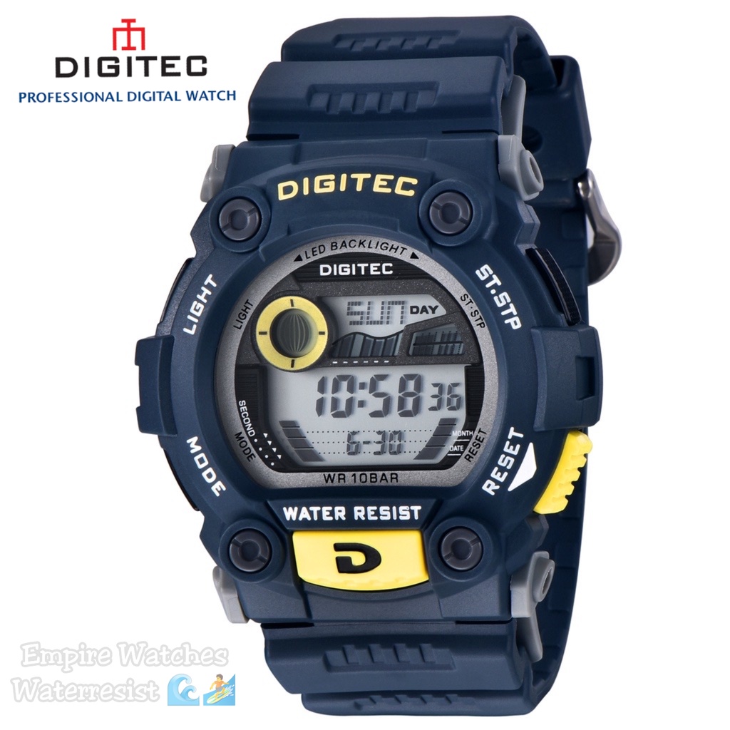 Jam Tangan Digitec DG5900T 5900 Pria Cowok Digital Strap Rubber Original Waterproof