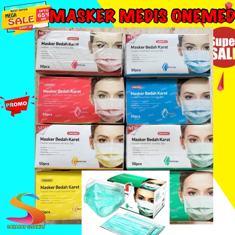 Jual Masker Earloop Bedah Medis Karet Telinga Box Shopee Indonesia