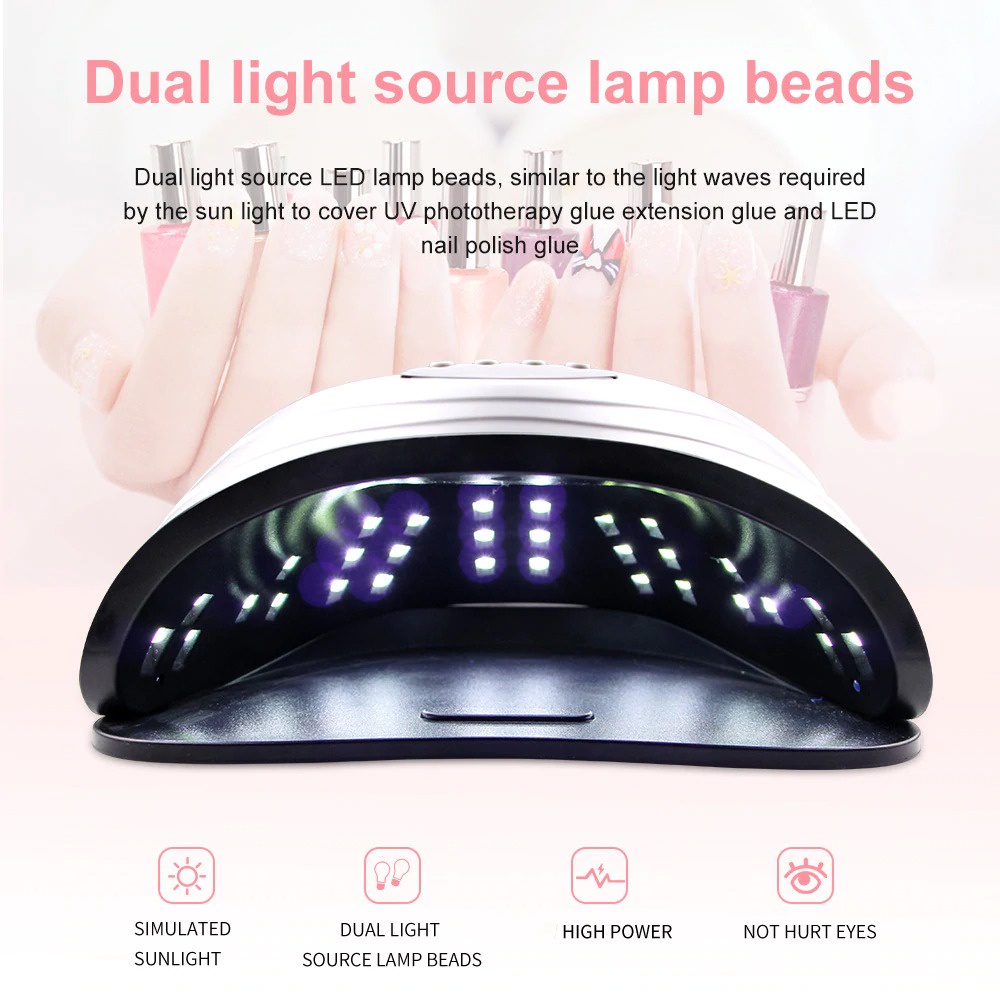 Biutte.co Pengering Kutek Kuku UV LED Nail Dryer 42 LED 120 W - S9 - White - 7RHR7JWH