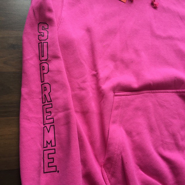 HOODIE SUPREME LOGO HAND PREMIUM SAML HOODIE IMPORT KOREA UBA