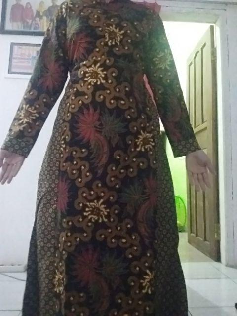 Ms Gamis Batik Sekar Sriwedari Maxi Katun Prada Allsize Ld 104k