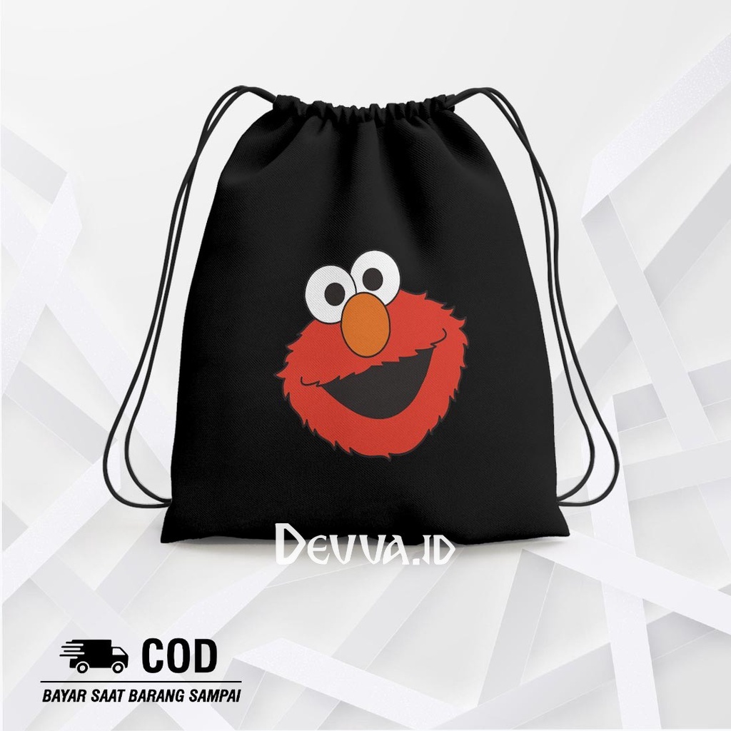 Tas Serut Elmo String Bag Bts Muat Banyak Barang Ukuran 36 X 31 Cm | Devva.Id