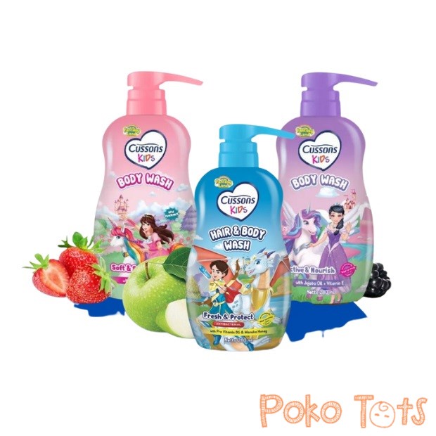 Cussons Kids Body Wash Botol 280ml Sabun Mandi Anak Cair WHS