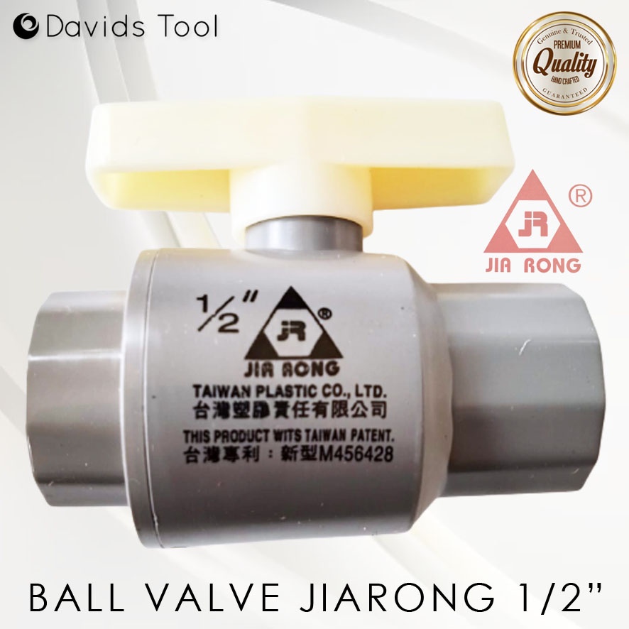 Stop Kran Ball Valve Pvc Jiarong Jia Rong 1/2 Inch