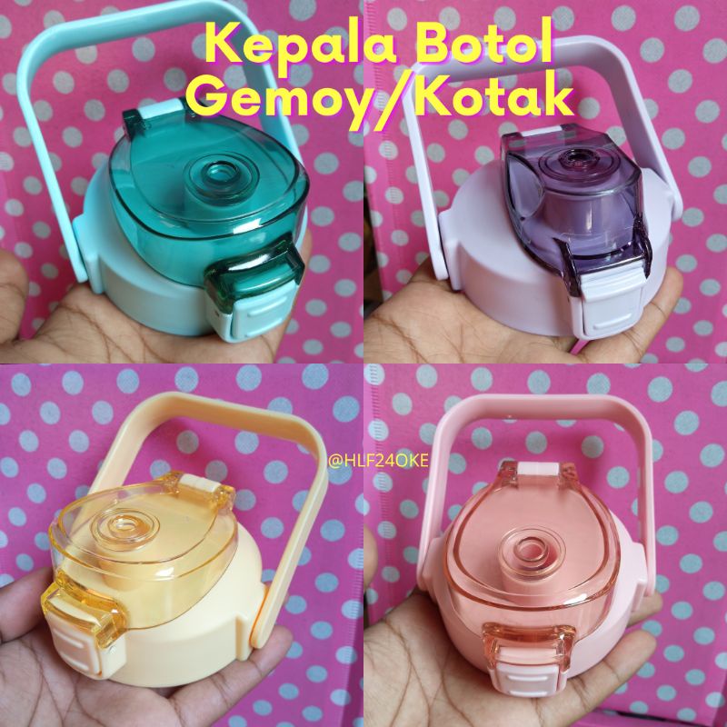Tutup Botol Viral Gradasi Gemoy Kotak 1,3 - 1,5 Liter Silikon Part Terpisah