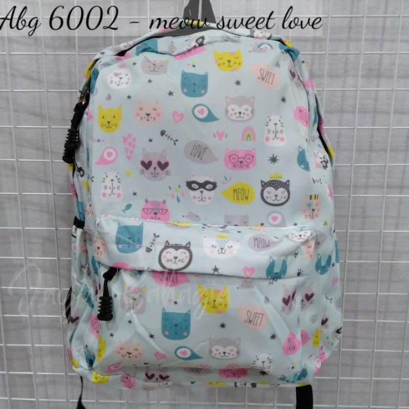 Ransel Wanita Import Ringan Colourfull Tas Sekolah Anak Remaja Perempuan Uk Besar