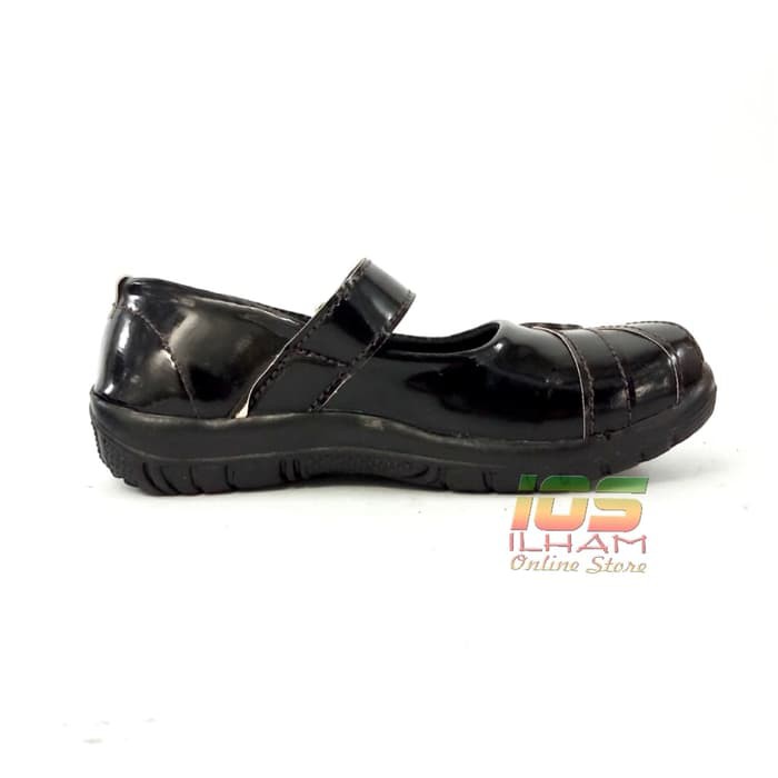 Celena F08 Sepatu Pantofel Anak Love Kilap Size 26-35 Hitam