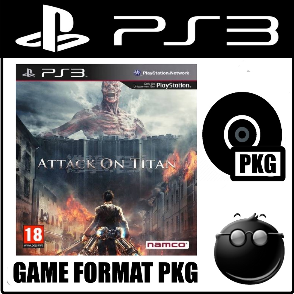 DVD Kaset Game PS3 CFW HEN PKG Attack on titan english