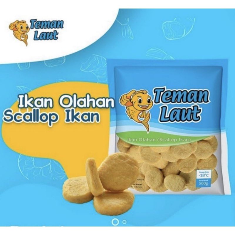 BAKSO IKAN SCALLOP TEMAN LAUT 500 GR HALAL