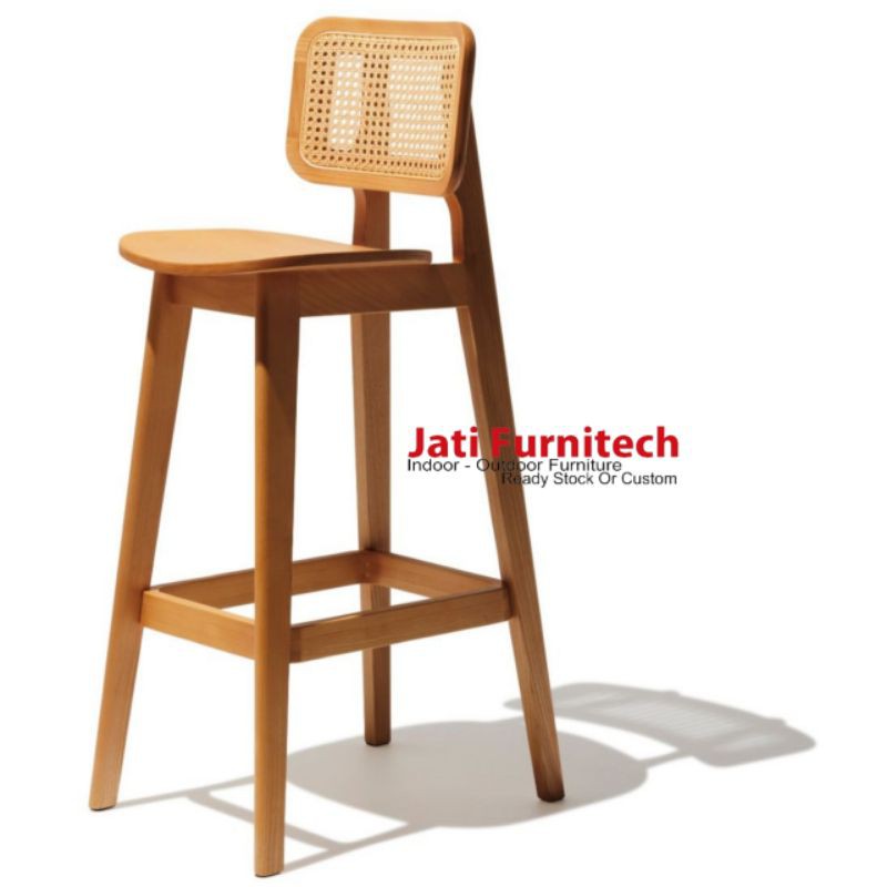 Domino Bar Stool // Kursi Bar Rotan