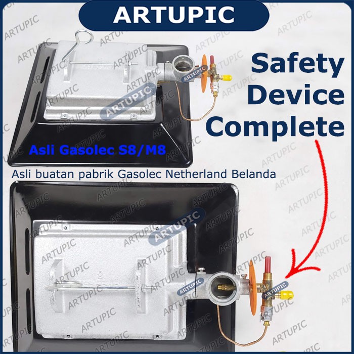 Safety Device Complete GASOLEC ASLI Spareparts Spuyer Nozzle Tombol Pemanas Kandang Ayam Gasolec