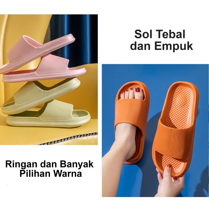 Sandal Selop Rumah Hotel Kamar Mandi Anti Slip EVA Wanita Pria