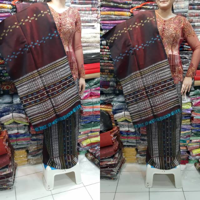 Songket Tarutung benang 100 motif Pucca Bintik dengab tenunan yg rapi dan padat