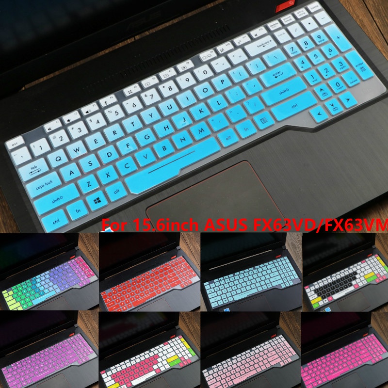 For 15.6inch ASUS FX63VD/VM Soft Ultra-thin Silicone Laptop Keyboard Cover Protector