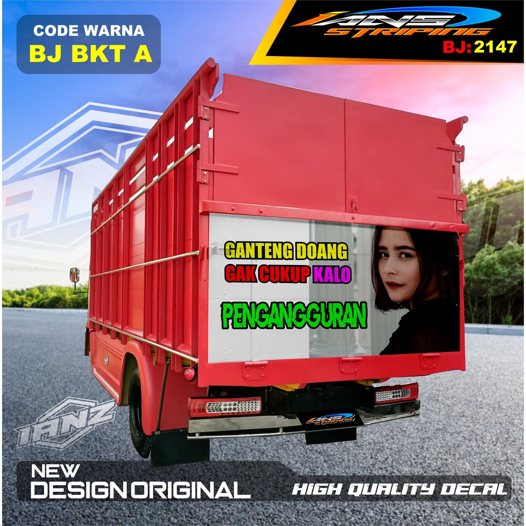 STIKER VARIASI BAK BELAKANG TRUK CANTER / STIKER BELAKANG TRUK RAGASA,UMPLUNG / STIKER BAK BELAKANG TRUK DINA,FUSO