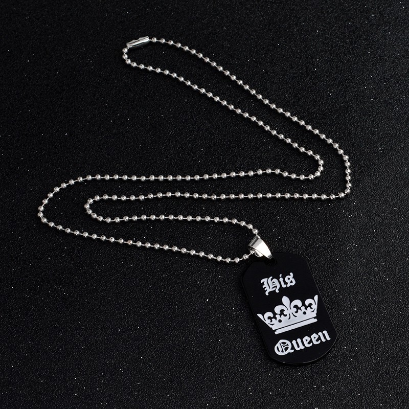 kalung  her king &amp; his queen  titanium