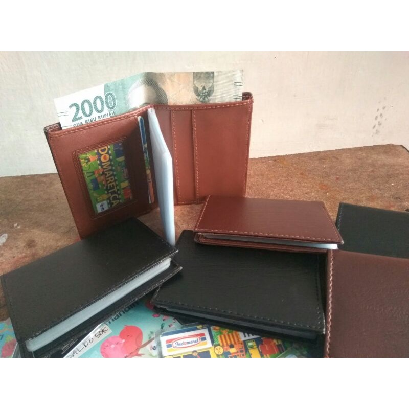 Dompet Kartu Berharga / Card Holder - Serat Kulit Sintetis - Murah &amp; Terlaris