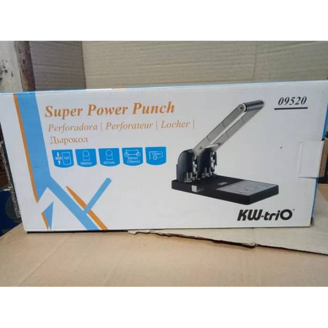 

Pembolong Kertas KW-trio 9520 super power punch 2 Lubang