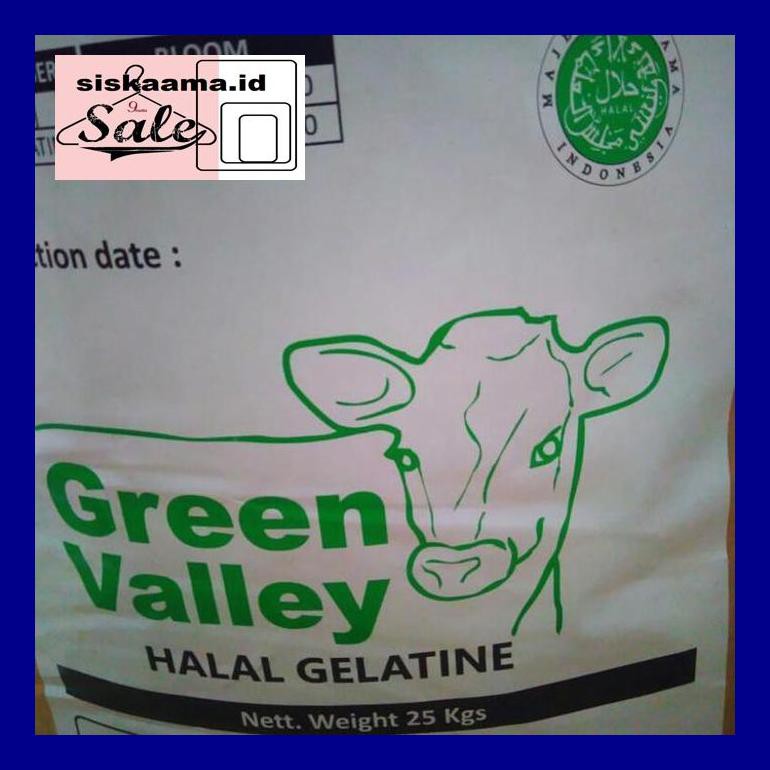 

A40D0Yh Gelatin Halal Green Valley 100Gr D50Tr40V