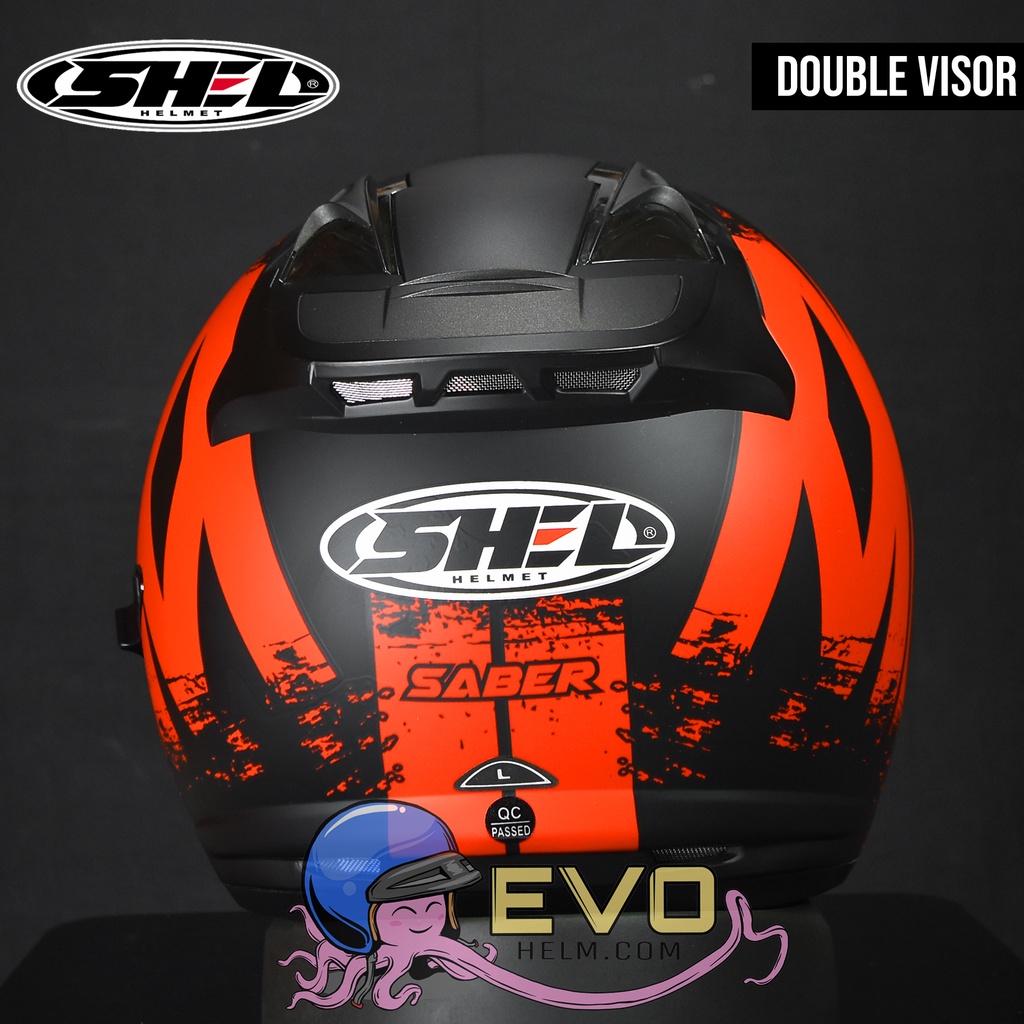 HELM HALF FACE SHEL ROVER SABER CARBON MOTIF LENGKAP ( ONGKIR 2KG SAJA )