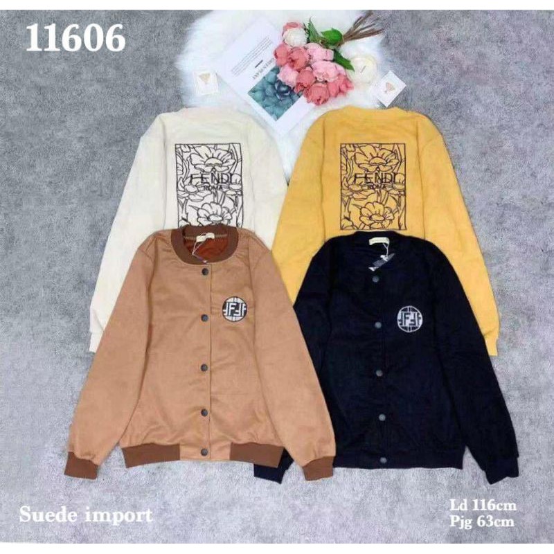 Jaket Suede Import Jumbo