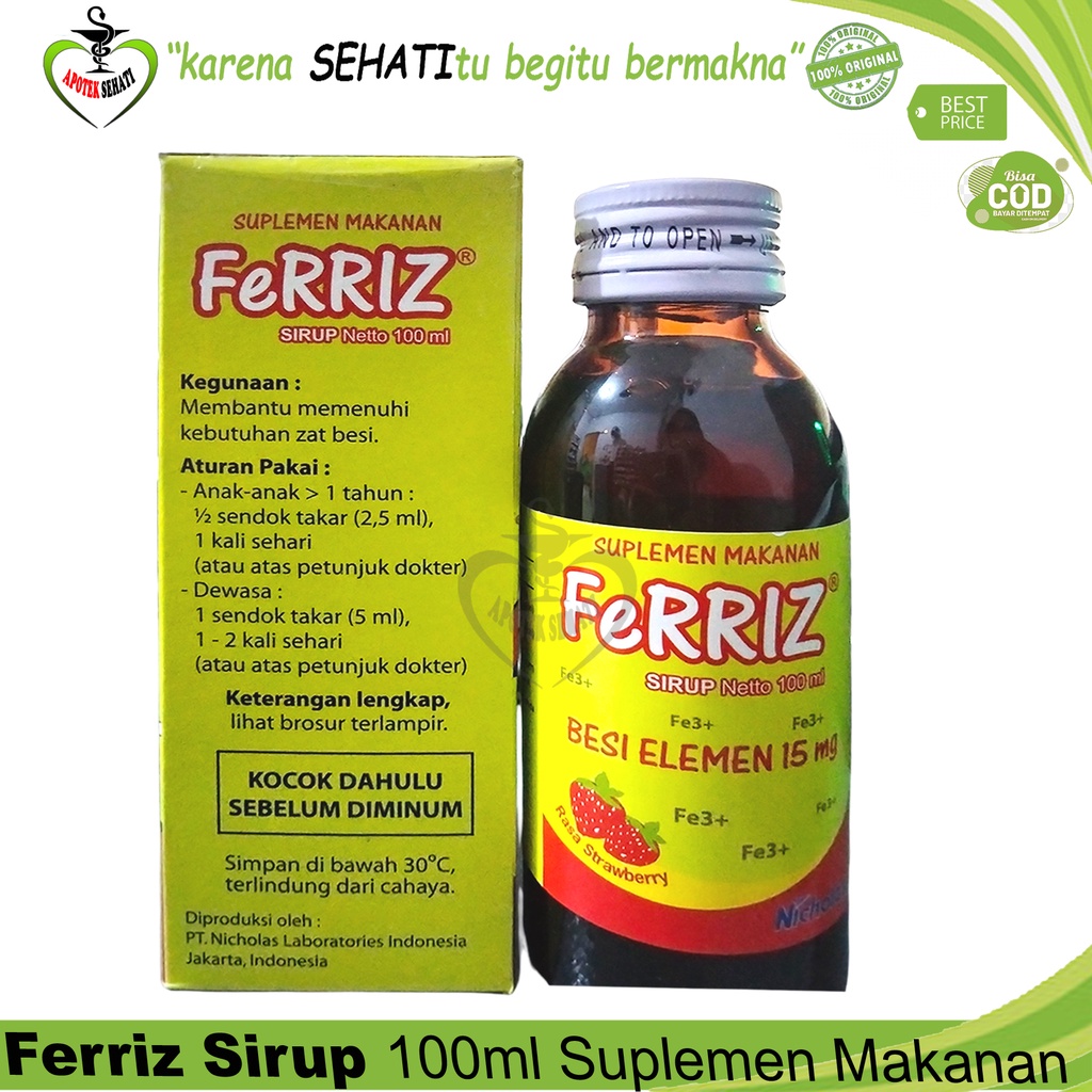 FERRIZ SYR 100ML PENAMBAH DARAH