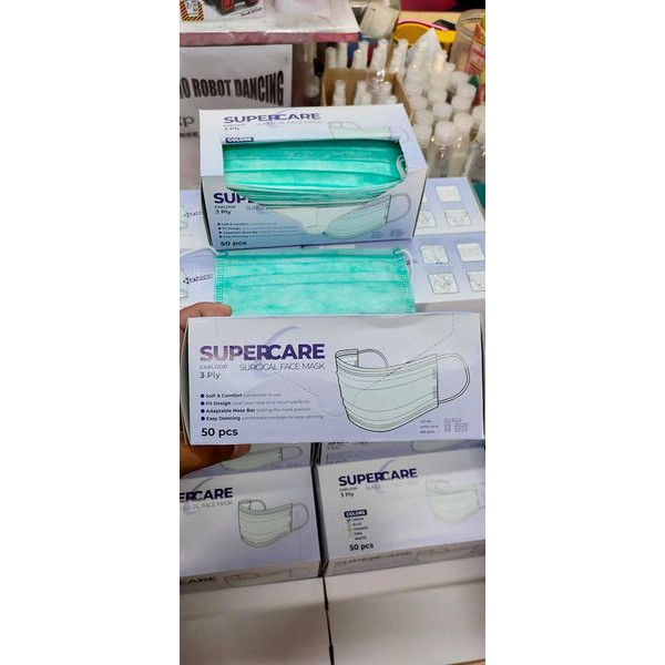 Masker supercare / masker medis 3 ply 50 pcs