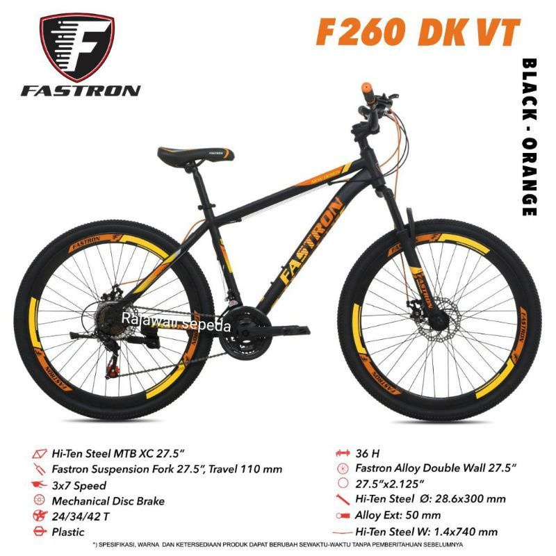 SEPEDA GUNUNG DEWASA MTB 27,5 INCH FASTRON F 260 DK VT BY PACIFIC MURAH FLASH SALE HARGA PROMO DISKO