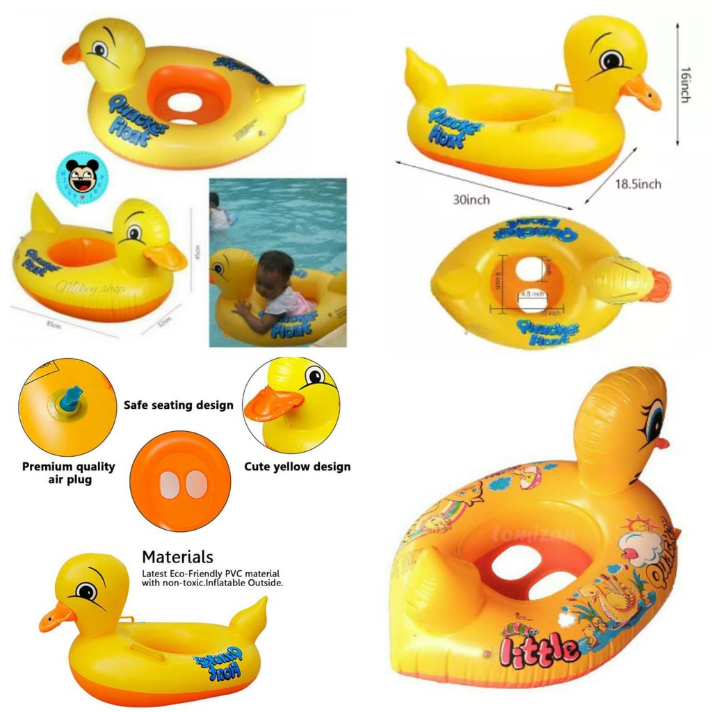 Pelampung Renang Anak ban renang bayi Bebek Quacker Float duck swimming