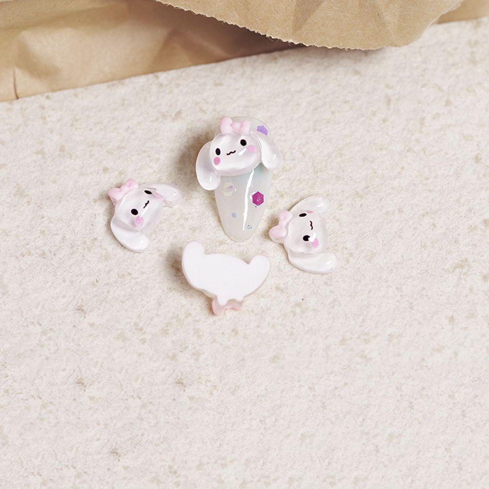 AUGUSTINA Agustin Puppy Nail Art Perhiasan Kartun Beruang Anjing DIY Aksesoris Nail Art