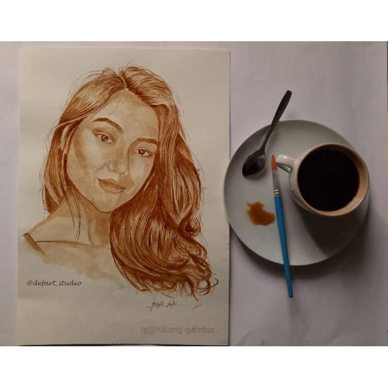 

Lukis Wajah (HANDMADE) media Kopi