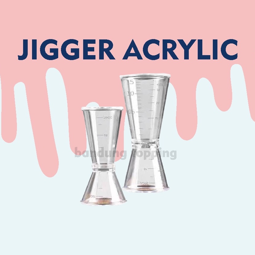 Jigger Acrylic Kecil/Besar