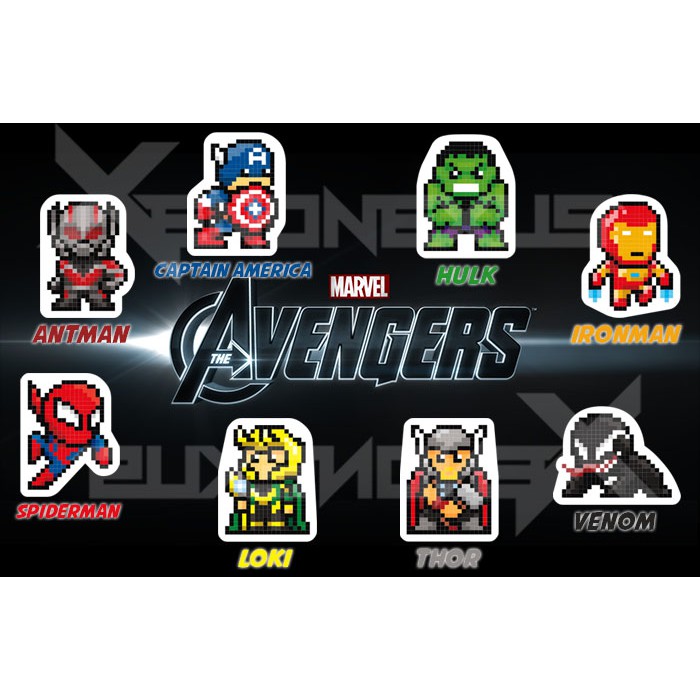 

Stiker Vinyl Satuan Karakter Avengers Marvel