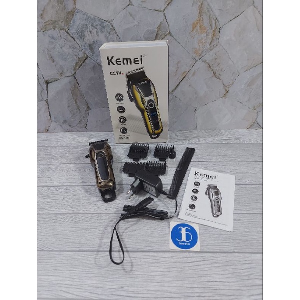 Alat Mesin Cukur Rambut Cas Hair Clipper Charge Kemei KM 1990 ORIGINAL