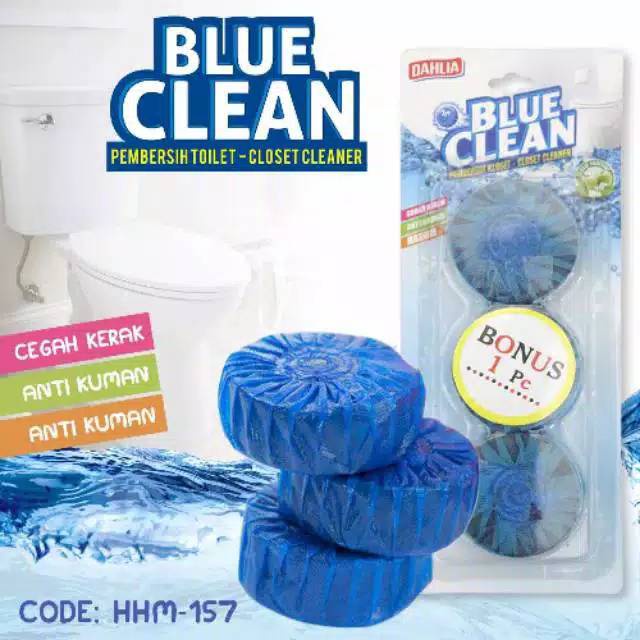 DAHLIA BLUE CLEAN isi 3 - Pembersih Kloset Anti Kerak