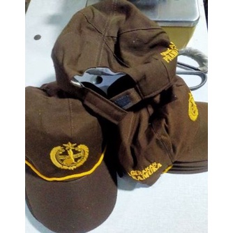 NEW TOPI GERAKAN PRAMUKA SD LAKI-LAKI  TOPI SEKOLAH  SD  TOPI SD PRAMUKA COKLAT