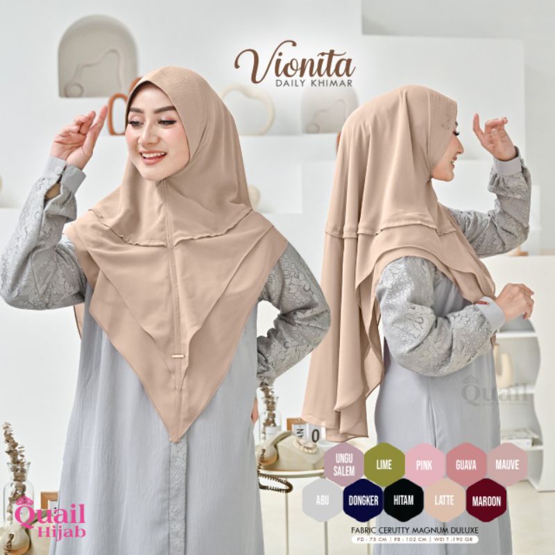 VIONITA QUAIL HIJAB KHIMAR PESTA KHIMAR KONDANGAN