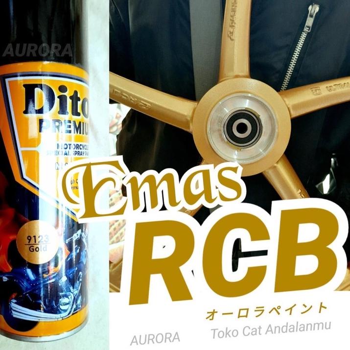 Harga TERMURAAH.. Pilox Diton Premium Gold 9123 Emas RCB 400ml Cat Pilok Pylox Mas