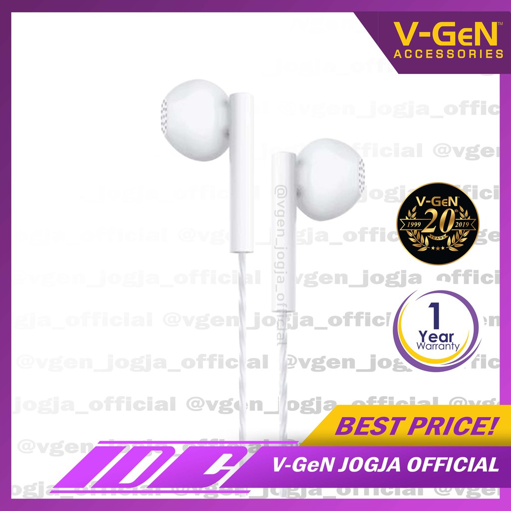 Handsfree V-GeN VEP1-11 Wired Earphone Headset Original Extra Bass