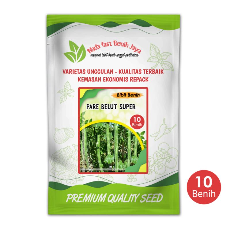 Nada fast benih jaya - 10 biji Benih pare belut super / bibit pare belut ular